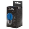 Bec LED G45 E27 2W cu filament lumina albastra V-tac SKU-217412 - imagine 2