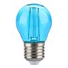 Bec LED G45 E27 2W cu filament lumina albastra V-tac SKU-217412