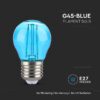 Bec LED G45 E27 2W cu filament lumina albastra V-tac SKU-217412 - imagine 4