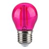Bec LED G45 E27 2W cu filament lumina roz V-tac SKU-217410