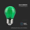 Bec LED G45 E27 2W cu filament lumina verde V-tac SKU-217411 - imagine 4