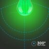 Bec LED G45 E27 2W cu filament lumina verde V-tac SKU-217411 - imagine 5