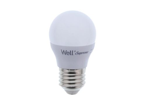 Bec LED G45 E27 7W 660lm 230V lumina rece 6500K Supreme Well LEDLC-G457E27-07-WL