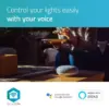 Bec LED Smart WiFi B22 9W 800lm alb cald 2700K Nedis - imagine 4