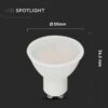 Bec Spot LED GU10 10W 1000lm 4000K alb neutru CIP SAMSUNG V-TAC SKU-21879 - imagine 3