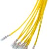 Bec T1¼ 4.14mm Subminiatura 14V 80mA 1.1W incandescent alb-cald 2700K cu fir 30cm 9401 Goobay