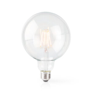 Bec Wi-Fi Smart LED cu filament E27 125mm 5W 500lm 2700K Nedis