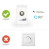 Bec Wi-Fi Smart LED cu filament E27 ST64 5.5W 350lm 1800-6500K Nedis - imagine 2