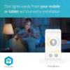 Bec Wi-Fi Smart LED cu filament E27 ST64 5.5W 350lm 1800-6500K Nedis - imagine 9