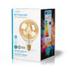 Bec Wi-Fi Smart LED cu filament Nedis E27 125mm 5W 500lm 2700K auriu - imagine 4