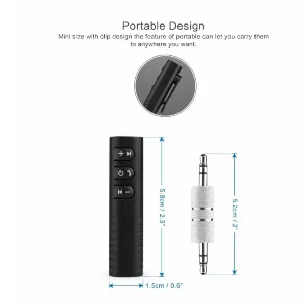 Bluetooth Receptor V4.1 la JACK 3.5 mm si acumulator RR01 BT - imagine 4