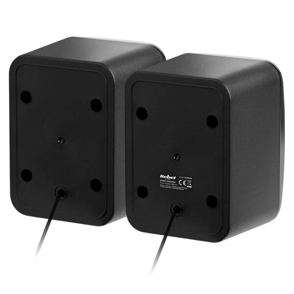 Boxe PC 2.0 2x3W alimentare USB 5V control volum CS-15 REBEL - imagine 2