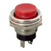 Buton 1 circuit Push ON 2A 250V OFF-(ON) fara retinere rosu 09065PI