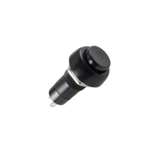 Buton intrerupator OFF-(ON) fara retinere 250V/3A negru incastrabil 12mm HOME