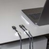 Cable Management Cable Clip Click and Go 4 pcs 3 Slots Maximum cable thickness 5.3 mm TPE White Nedis - imagine 2