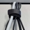 Cable Management Hook and Loop Locked 6 pcs Nylon Black Nedis - imagine 3