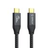 Cablu 100W USB Type C - USB Type C 2m 20Gbps 4K60Hz negru Orico CM32-20-BK - imagine 2