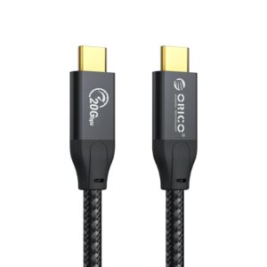 Cablu 100W USB Type C - USB Type C 2m 20Gbps 4K60Hz negru Orico CM32-20-BK