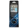 Cablu 1m 3in1 USB TYPE C iPhone Micro USB iluminat LED albastru - imagine 4