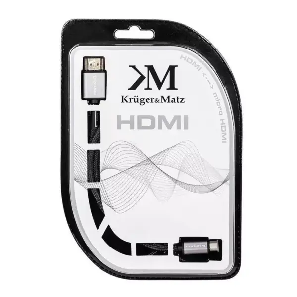Cablu 2.0 HDMI la micro HDMI D 3m Profesional Kruger&Matz - imagine 2