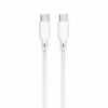Cablu 2.0 USB TYPE C - USB TYPE C PD 60W 1m alb Well CABLE-USBC/USBC-1WE06-WL