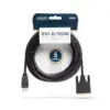 Cablu 24+1 DVI-D la HDMI 5m v2.0 10.2Gbps aurit Delight - imagine 2