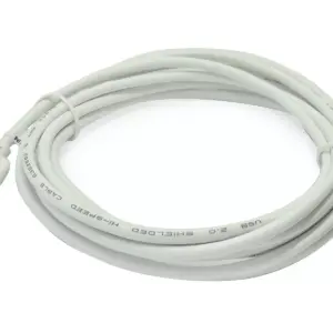 Cablu 3m micro USB 5pini - USB A 2.0 alb inLine Gembird