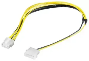 Cablu adaptor alimentare 5.25 tata la EPS 8 pini 28cm pentru alimentare placa de baza Goobay
