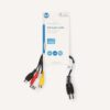 Cablu adaptor audio DIN 5pin tata - 4x RCA mama 0.2m negru Nedis CAGL20450BK02 - imagine 3