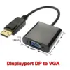 Cablu adaptor DisplayPort la VGA mama contacte aurite 0.2m - imagine 2