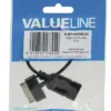 Cablu adaptor OTG USB A - Samsung 30 pini 0.2m Valueline - imagine 2