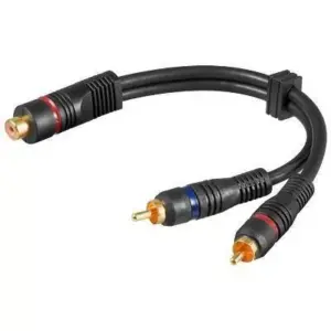 Adaptor 8p8c ISDN RJ45 mama la 2x RJ45 mama alb Goobay