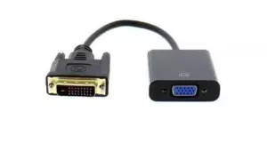 Cablu adaptor VGA mama - 24+1 DVI-D tata digital 15cm Well