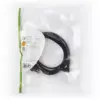 Cablu alimentare Euro cotit tata - 2 Pini IEC-320-C7 cotit 2m Nedis - imagine 3