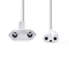 Cablu alimentare Euro tata cotit - 2 Pini IEC-320-C7 2m alb Nedis - imagine 2