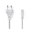 Cablu alimentare Euro tata - IEC-320-C7 3m alb Nedis