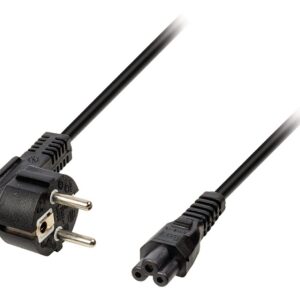 Cablu alimentare laptop 1.8m C5 la schuko 90 grade negru