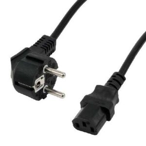 Cablu alimentare laptop 1.8m C5 la schuko 90 grade negru