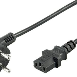 Cablu alimentare laptop 1.8m C5 la schuko 90 grade negru