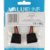 Cablu alimentare SATA 15 pini mama-mama 0.15m Valueline - imagine 2