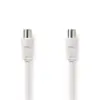 Cablu antena Coaxial 90dB tata-tata 2m alb Nedis