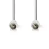 Cablu antena coaxial tata - coaxial tata 5m alb NEDIS - imagine 2