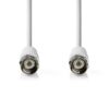 Cablu antena si satelit F tata - F tata 1m dublu ecranat alb Nedis CSGL41000WT10 - imagine 2