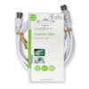 Cablu antena si satelit F tata - F tata 1m dublu ecranat alb Nedis CSGL41000WT10 - imagine 3