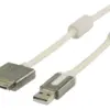 Cablu Apple iPad iPhone - USB de inalta calitate 1m alb Profigold - imagine 2