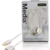 Cablu Apple iPad iPhone - USB de inalta calitate 1m alb Profigold - imagine 3