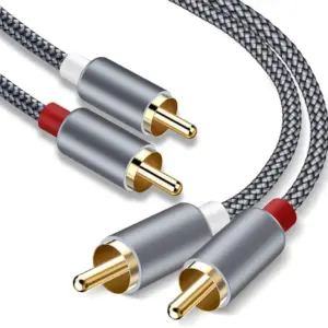 Adaptor prelungire RCA mama la RCA mama metalic