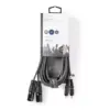 Cablu audio 2x XLR 3-Pini tata - 2x RCA tata 3m gri Nedis - imagine 3