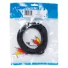 Cablu audio 3x RCA tata - 3x RCA tata 5m negru Valueline - imagine 2