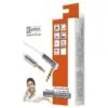 Cablu audio auxiliar 1m JACK 3.5 mm tata-tata la 90 grade alb Emos - imagine 2
